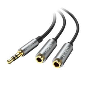 Cabo Adaptador Y Para Fone De Ouvido com 1 P2 Stereo para 2 P2 stereo 20cm UGREEN