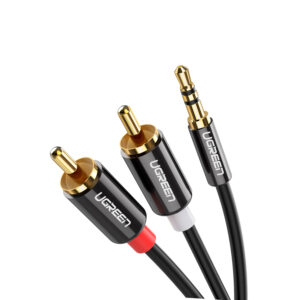 10584 Cabo P2 Stereo Macho Para 2 Rca Macho 2 Metros UGREEN