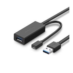 Cabo Extensor USB 3.0 Ativo Femea Preto 5 Metros UGREEN