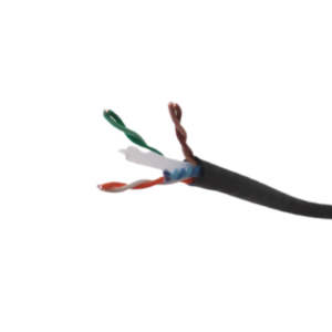 Cabo Rede UTP CAT6 CMX Blindado Preto CX 305 Metros