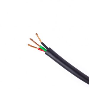 Cabo PP 3X2,5 - Preto Rolo 100 Metros
