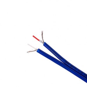Cabo RCA - 2x0,35mm2 Azul Rolo 100 Metros