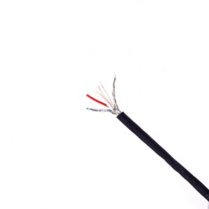 Cabo Microfone - 2x0,3 Preto Rolo 100 Metros Stereo