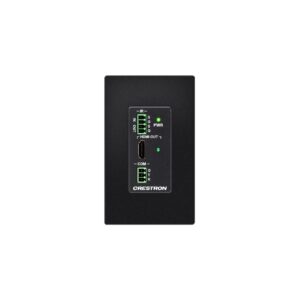 HD-RXC-101-C-1G-E-BT DM LITE - Receptor HDMI, IR, RS232 parede preto CRESTRON