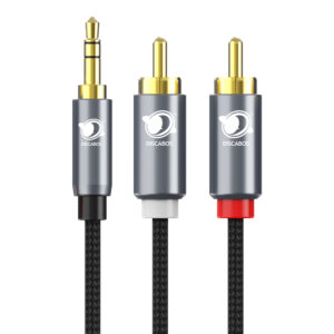 Cabo P2 para RCA 5 Metros Estereo Preto