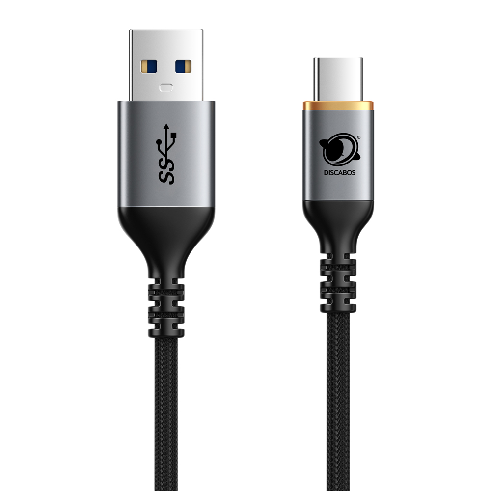 Cabo USB-C para USB-A 2 Metros Preto