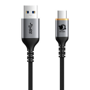 Cabo USB-C para USB-A 3 Metros Preto